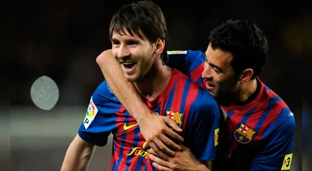 Lionel Messi y Sergio Busquets forman parte del equipo del Barcelona que logró el 'sextete'. Foto: EFE Lionel Messi y Sergio Busquets forman parte del equipo del Barcelona que logró el 'sextete'. Foto: EFE