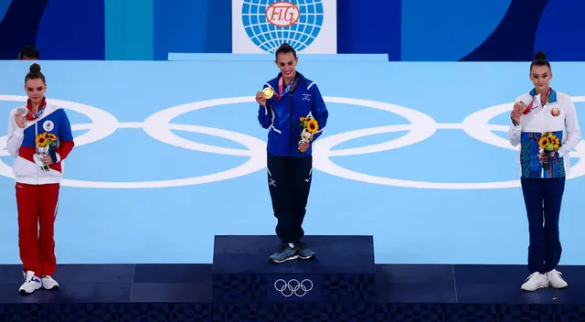 La gimnasta rusa fue derrotada por la israelí Linoy Ashram.