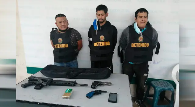 Sujetos iban a saltar casa de apuestas cuando la PNP frustró sus planes.