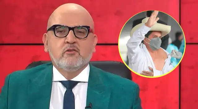 Usuarios critican a Beto Ortiz por dudar que Castillo se haya vacunado con Sinopharm