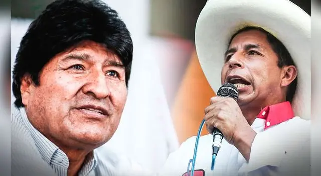 Evo Morales envía mensaje de apoyo al candidato presidencial Pedro Castillo. Foto: composición LR