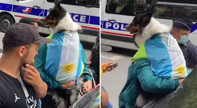 ¡Las mascotas presentes! Perrito se sumó al multitudinario recibimiento de Messi al PSG