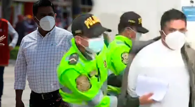 El alcalde fue llevado ala comisaría de la Huayrona en SJL.