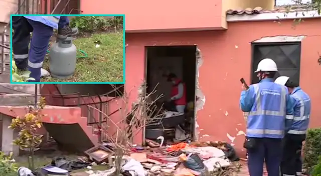 Un herido de gravedad dejó la explosión en vivienda de Surco.