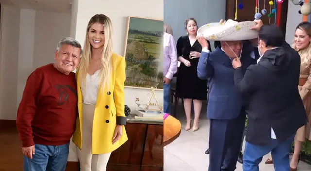 César Acuña celebra su cumpleaños y Brunella Horna le dedicó un tierno saludo.