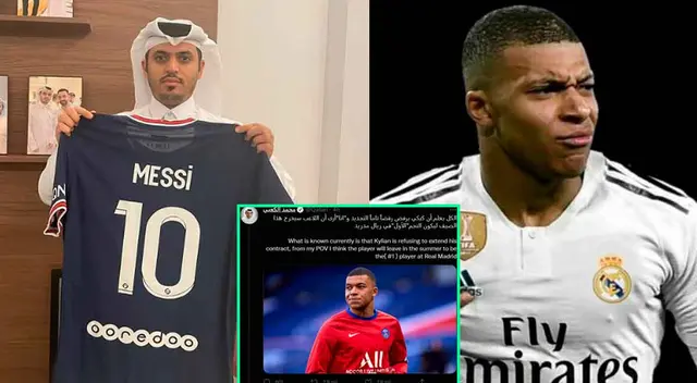 Luego de confirmar su primicia, ahora el jeque relacionado al PSG da otra bomba con Mbappé al Madrid.
