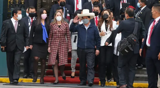 Pedro Castillo se reunió con la Mesa Directiva del Congreso la mañana de este jueves.