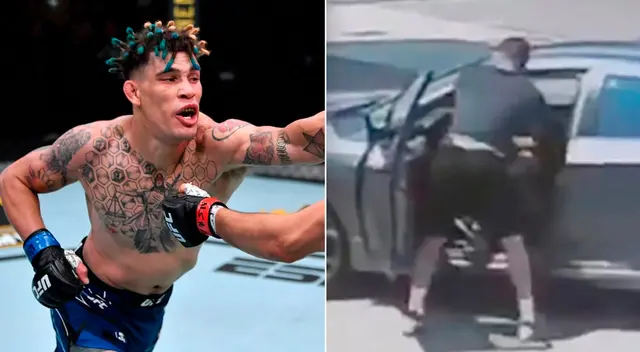 El luchador encontró al ladrón al interior de su vehículo.