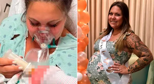 Kristen McMullen sostuvo por unos minutos a su hija recién nacida antes de ser llevada a UCI. Kristen McMullen sostuvo por unos minutos a su hija recién nacida antes de ser llevada a UCI.