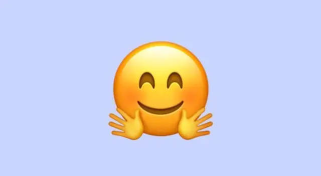 Emoji con las manos abiertas de WhatsApp Emoji con las manos abiertas de WhatsApp