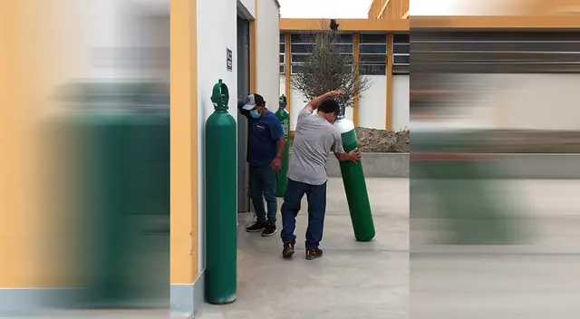 Entregaron 350 balos de oxígeno en hospitales.