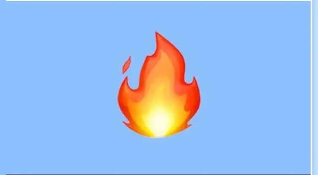 Emoji de fuego de WhatsApp