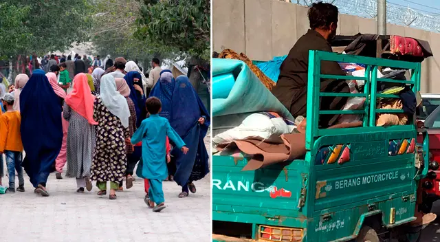 Los ciudadanos intentan huir del país con las pocas pertenencias que pueden reunir.