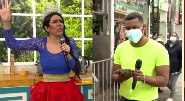 Maria Victoria Santana apareció en el set de América Hoy como nueva colaboradora, y troleó a Edson Dávila, quien estaba en el mercado.