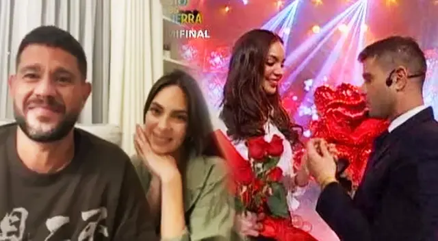 Natalie Vértiz y Yaco Eskenazi lloran al ver el inicio de su relación en Esto es Guerra.