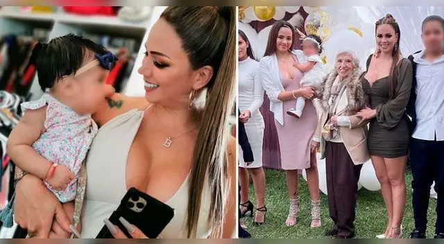 Melissa Klug compartió tiernos momentos con su primera nieta.