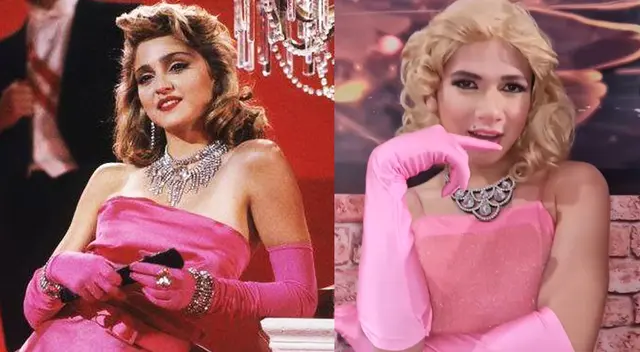 La Uchulú encantó al público con su interpretación de Madonna.