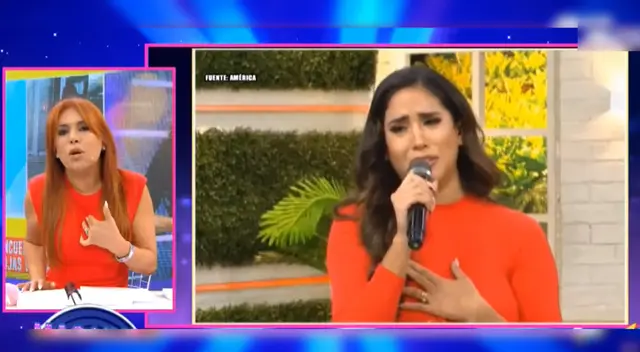 Magaly Medina llama la atención a Melissa Paredes por llorar en América Hoy