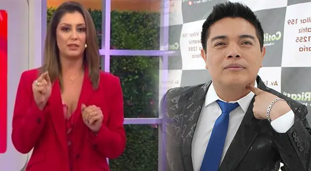 Leonard León responde a Karla Tarazona durante entrevista con Magaly Medina. Leonard León responde a Karla Tarazona durante entrevista con Magaly Medina.