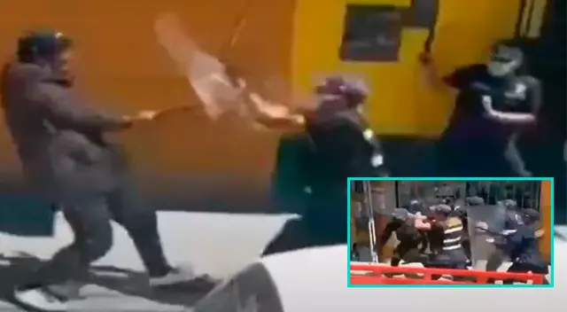 Venezolanos agredieron a autoridades en Huaraz por no permitirles realizar ventas ambulatorias.