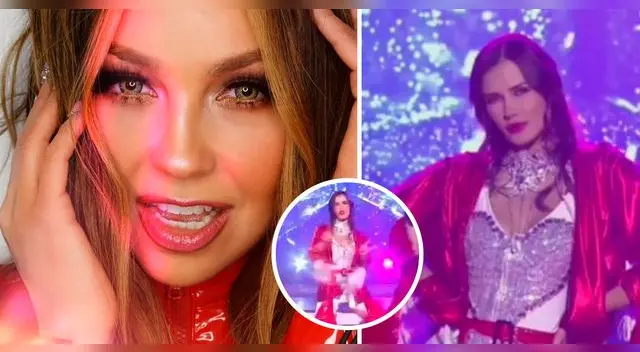 Thalía destacó la coreografía de la conductora peruana.