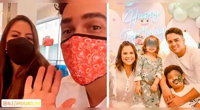 El padre de Larita, hija de Andrea San Martín, llevó a su amiga a la fiesta de su pequeña. El padre de Larita, hija de Andrea San Martín, llevó a su amiga a la fiesta de su pequeña.