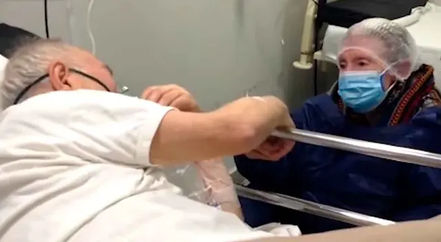 Los hijos organizaron la despedida antes que su padre falleciera.