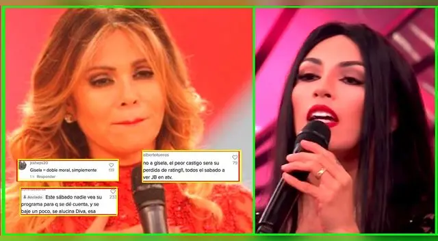 Usuarios no perdonan a Gisela Valcárcel tras renuncia de Allison Pastor.