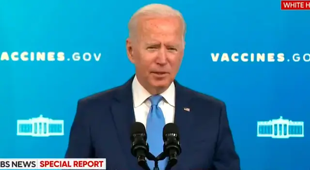 Joe Biden destacó que la gran mayoría de las hospitalizaciones y muertes se están produciendo entre los no vacunados.