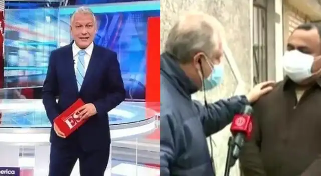"Entiendo tu impotencia" le dijo Gunter Rave al hombre, para luego abrazarlo e intentar calmarlo frente a cámaras, pese a la pandemia.