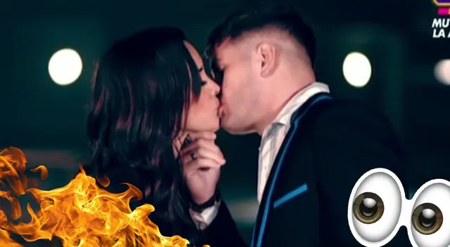 Rosángela Espinoza y Pancho Rodríguez sorprenden con peculiar beso. Rosángela Espinoza y Pancho Rodríguez sorprenden con peculiar beso.