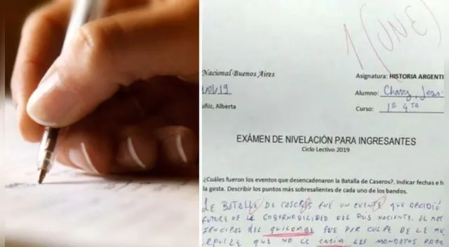 n el examen de la joven se observan palabras como “batalle” o “gobernabilided”. n el examen de la joven se observan palabras como “batalle” o “gobernabilided”.
