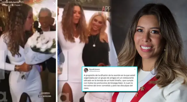 Rosselli Amuruz dijo que cumplió con todos los protocolos pero no exime su error. Foto: Captura Latina/Congreso