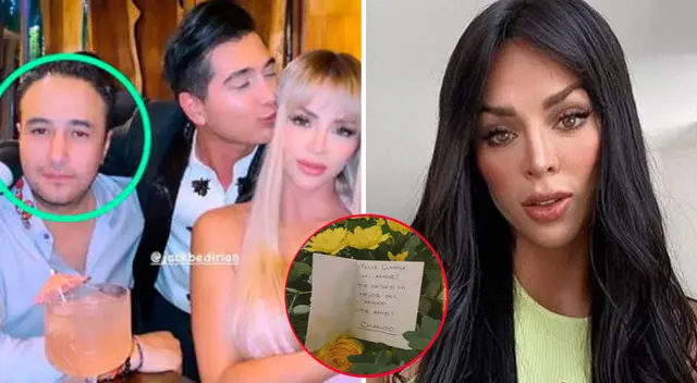 Sir Winston le envía hasta España ramo de flores a Sheyla Rojas. Sir Winston le envía hasta España ramo de flores a Sheyla Rojas.