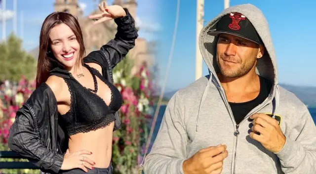 Rosángela Espinoza chotea otro beso con Pancho Rodríguez.