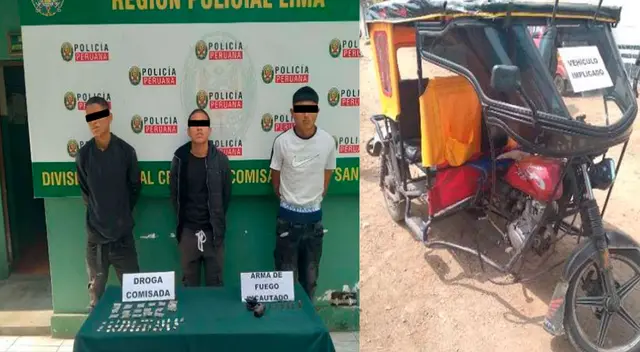 Los detenidos en la comisaría y el vehículo incautado