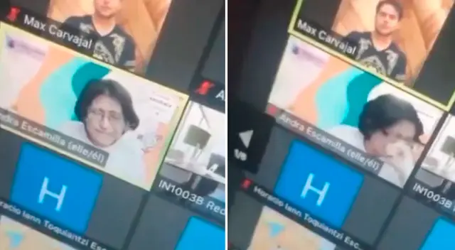 Estudiante pide respeto a su identidad en una clase por Zoom.