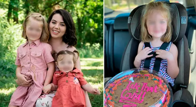 Aunque Amelia Cannon, su esposo y su hija de un año se recuperaron rápidamente del COVID-19, Aurora no tuvo tanta suerte.