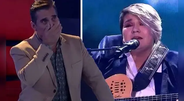 Guillermo Dávila se emociona con voz de Marcela Navarro. Guillermo Dávila se emociona con voz de Marcela Navarro.