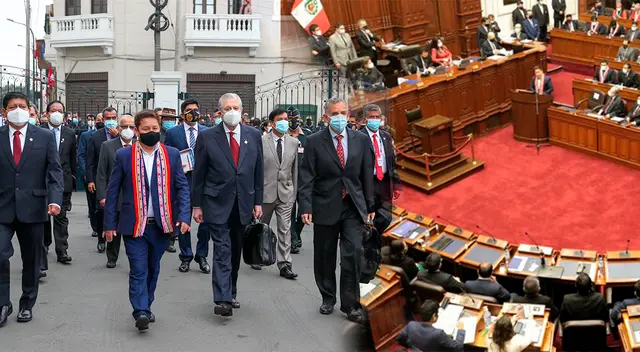 Gabinete Guido Bellido obtuvo el voto de confianza este viernes 27 de agoto.