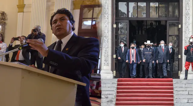 Vladimir cerrón se pronunció en Twitter tras saber los resultados del voto del Parlamento.