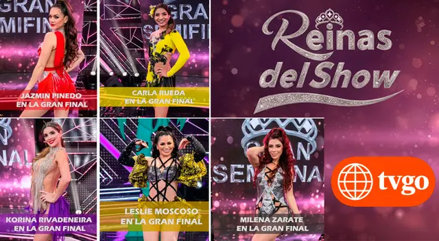 5 Reinas pasaron a la recta final en Reinas Del Show y tú decides quién sigue en competencia en esta última gala. 5 Reinas pasaron a la recta final en Reinas Del Show y tú decides quién sigue en competencia en esta última gala.