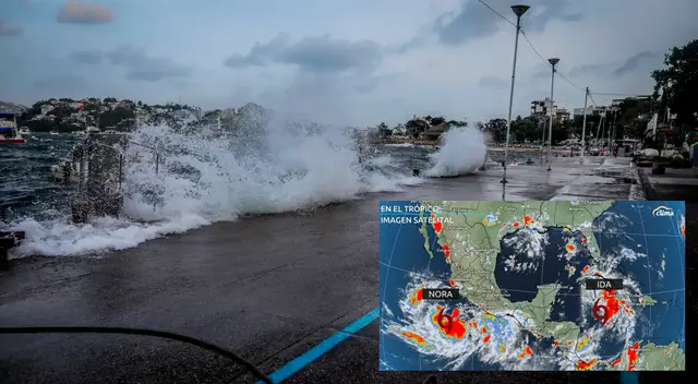 Los huracanes Ida y Nora se acercan a las costas de Estados Unidos y México. Los huracanes Ida y Nora se acercan a las costas de Estados Unidos y México.