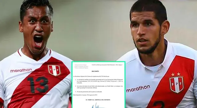 TAS falló a favor de la FIFA y los clubes tienen que permitir la salida de sus futbolistas para la triple fecha de Eliminatorias. TAS falló a favor de la FIFA y los clubes tienen que permitir la salida de sus futbolistas para la triple fecha de Eliminatorias.