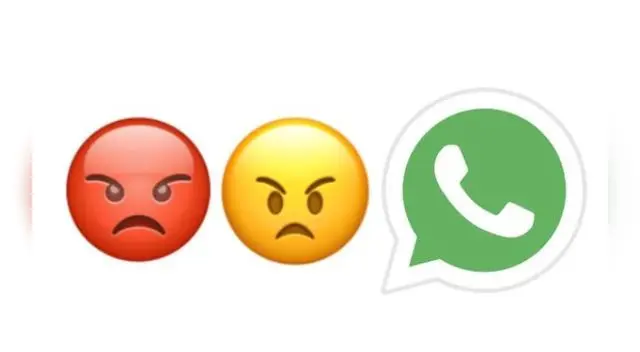 Emoji de la carita enojada de WhatsApp