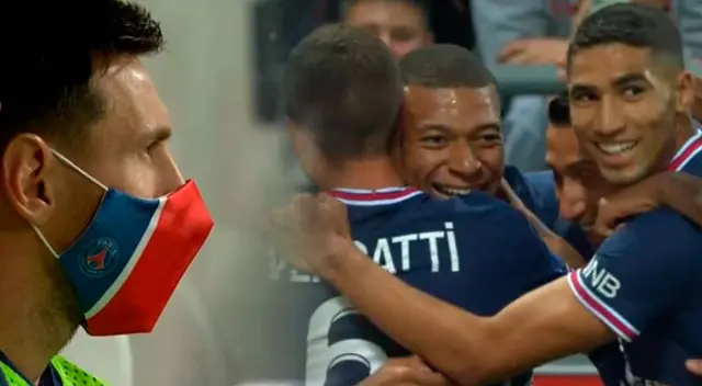 Lionel Messi observó desde el banco de suplentes el primer gol del PSG ante Reims. Lionel Messi observó desde el banco de suplentes el primer gol del PSG ante Reims.