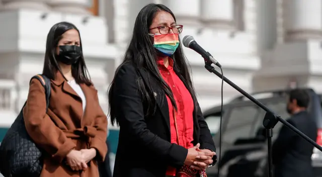 Ruth Luque, vocera de la bancada de Juntos por el Perú.