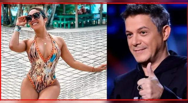 Isabel Acevedo feliz que Alejandro Sanz la sigue en Instagram.