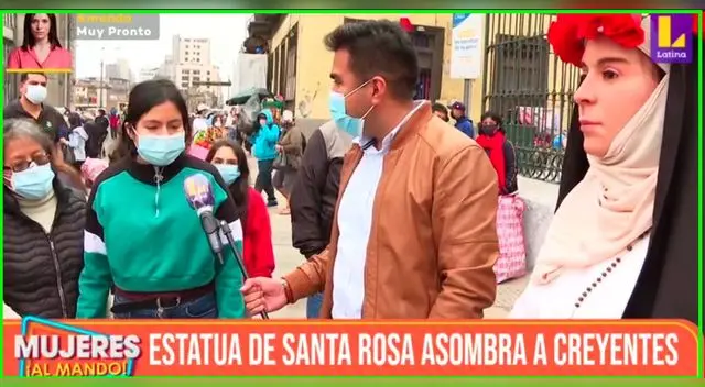 Estatua de Santa Rosa de Lima de Walter Huamán. Estatua de Santa Rosa de Lima de Walter Huamán.