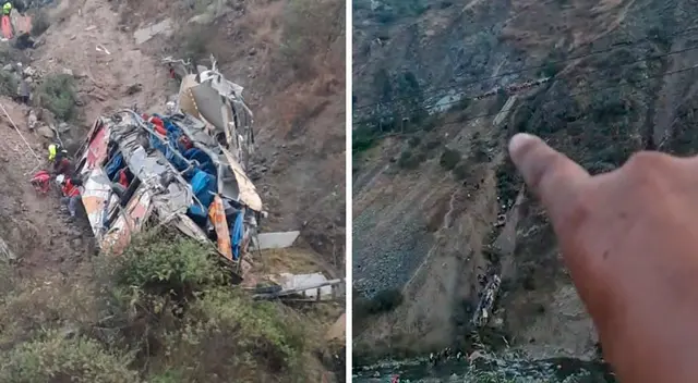 Accidente en la Carretera Central deja hasta el momento 17 personas fallecidas.